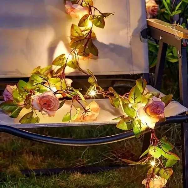 Rose Vine String Light - Image 5