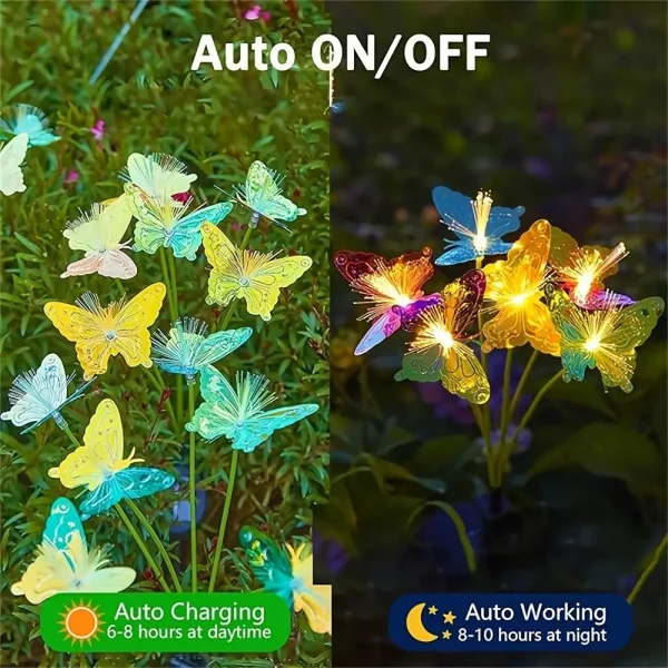 Fiber Optic Butterfly Stake Light - Image 3