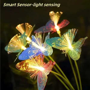 Fiber Optic Butterfly Stake Light