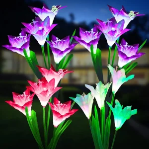 Lily Flower Ground Stake Light